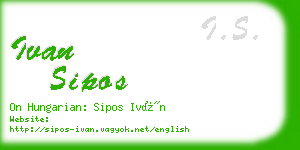 ivan sipos business card